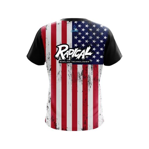 Radical USA Flag CoolWick Bowling Jersey - Image 2