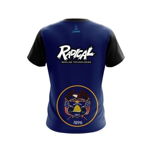 Radical Utah Flag CoolWick Bowling Jersey - Image 2