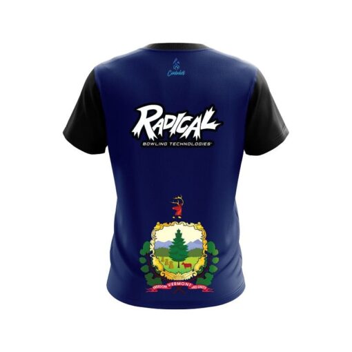 Radical Vermont Flag CoolWick Bowling Jersey - Image 2