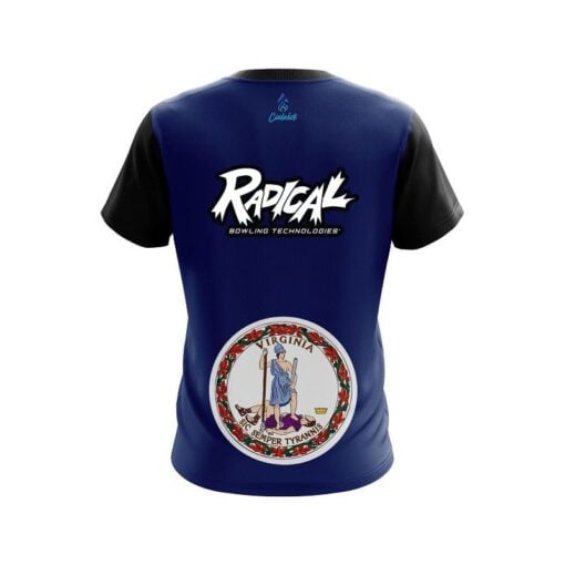Radical Virginia Flag CoolWick Bowling Jersey - Image 2