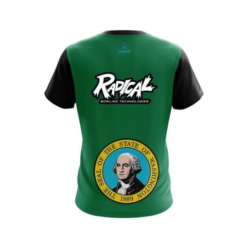 Radical Washington Flag CoolWick Bowling Jersey - Image 2
