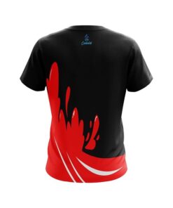 Alternative view of Red Splash CoolWick Bowling Jersey