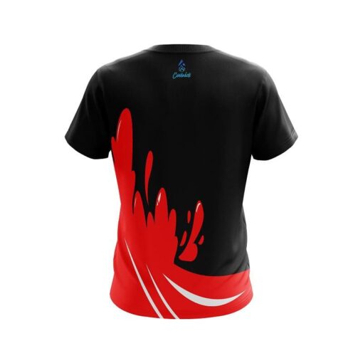 Red Splash CoolWick Bowling Jersey - Image 2