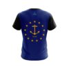 Plain Rhode Island Flag CoolWick Bowling Jersey - Image 2