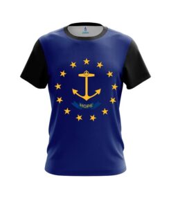 Plain Rhode Island Flag CoolWick Bowling Jersey
