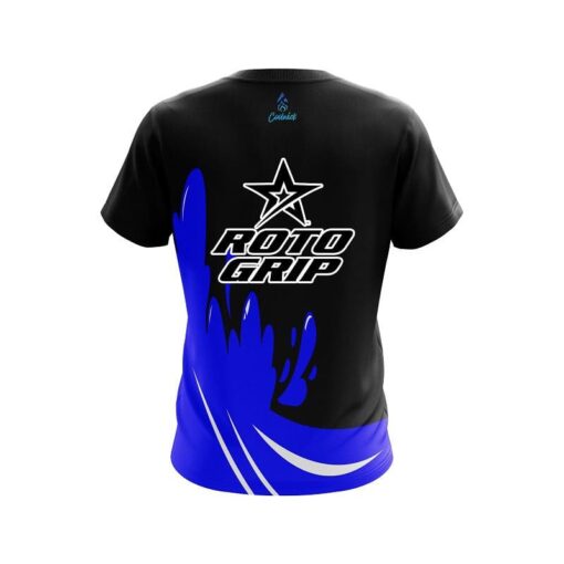 Roto Grip Blue Splash CoolWick Bowling Jersey - Image 2