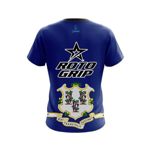 Roto Grip Connecticut Flag CoolWick Bowling Jersey - Image 2