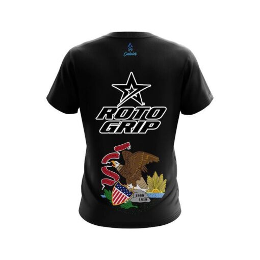 Roto Grip Illinois Flag CoolWick Bowling Jersey - Image 2