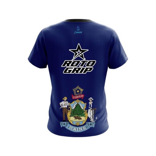 Roto Grip Maine Flag CoolWick Bowling Jersey - Image 2
