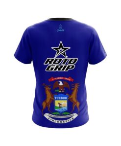 Alternative view of Roto Grip Michigan flag CoolWick Bowling Jersey