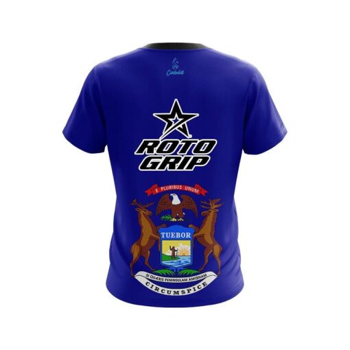 Roto Grip Michigan flag CoolWick Bowling Jersey - Image 2
