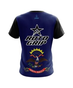 Alternative view of Roto Grip North Dakota flag CoolWick Bowling Jersey