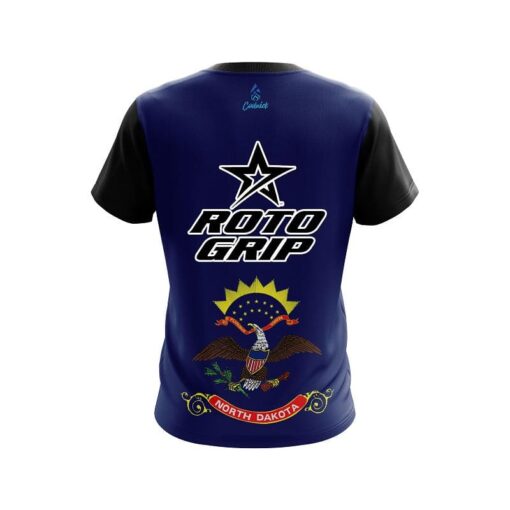 Roto Grip North Dakota flag CoolWick Bowling Jersey - Image 2