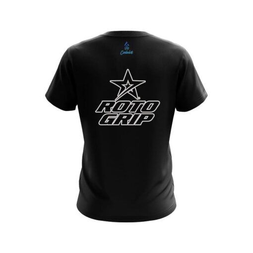 Roto Grip Plain Black CoolWick Bowling Jersey - Image 2