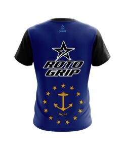 Alternative view of Roto Grip Rhode Island flag CoolWick Bowling Jersey