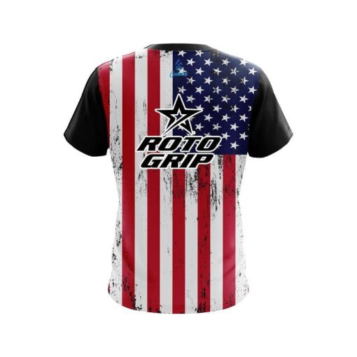 Roto Grip USA Flag CoolWick Bowling Jersey - Image 2