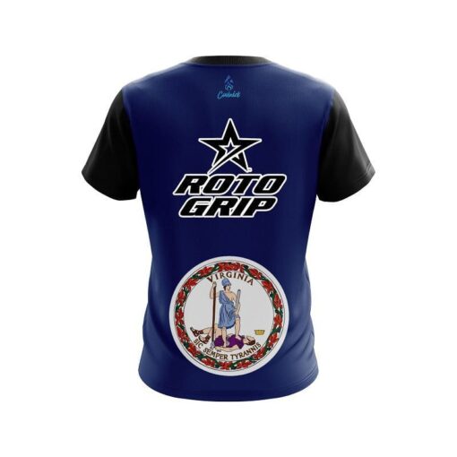 Roto Grip Virginia flag CoolWick Bowling Jersey - Image 2