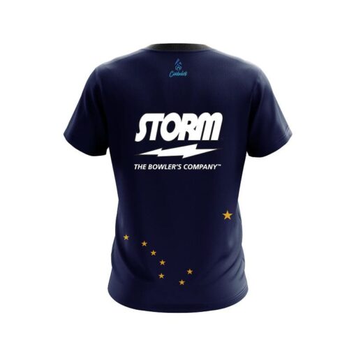 Storm Alaska Flag CoolWick Bowling Jersey - Image 2