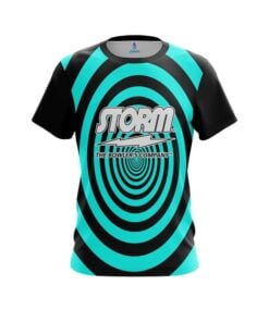 Storm Aqua Swirl CoolWick Bowling Jersey