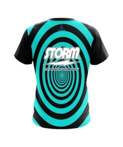 Alternative view of Storm Aqua Swirl CoolWick Bowling Jersey