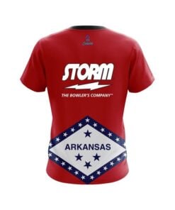 Alternative view of Storm Arkansas Flag CoolWick Bowling Jersey