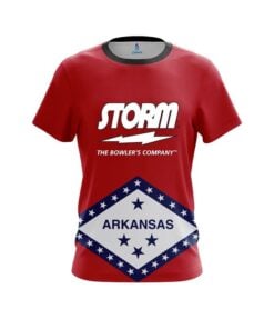 Storm Arkansas Flag CoolWick Bowling Jersey