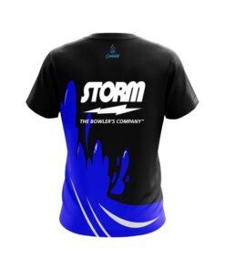 Alternative view of Storm Blue Splash CoolWick Bowling Jersey