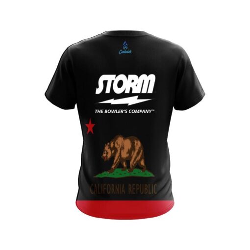 Storm California Republic Flag CoolWick Bowling Jersey - Image 2