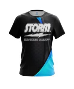 Storm Carbon Aqua Swirl CoolWick Bowling Jersey