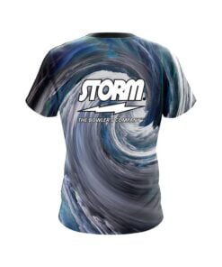 Alternative view of Storm Cloudy Vortex CoolWick Bowling Jersey