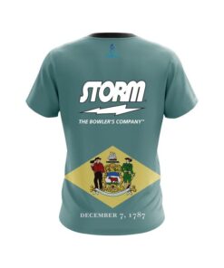 Alternative view of Storm Delaware Flag CoolWick Bowling Jersey