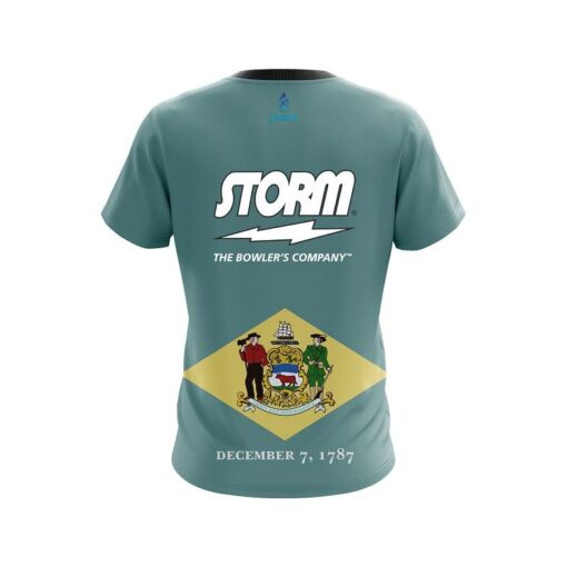 Storm Delaware Flag CoolWick Bowling Jersey - Image 2