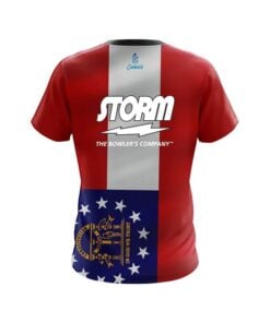 Alternative view of Storm Georgia Flag CoolWick Bowling Jersey