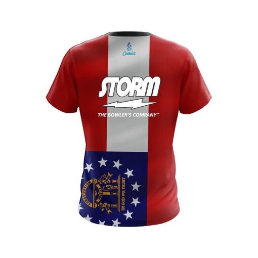 Storm Georgia Flag CoolWick Bowling Jersey - Image 2