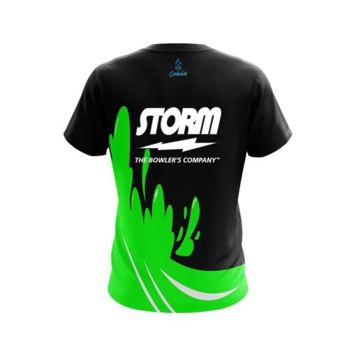 Storm Green Splash CoolWick Bowling Jersey - Image 2