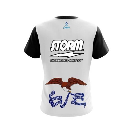 Storm Iowa Flag CoolWick Bowling Jersey - Image 2