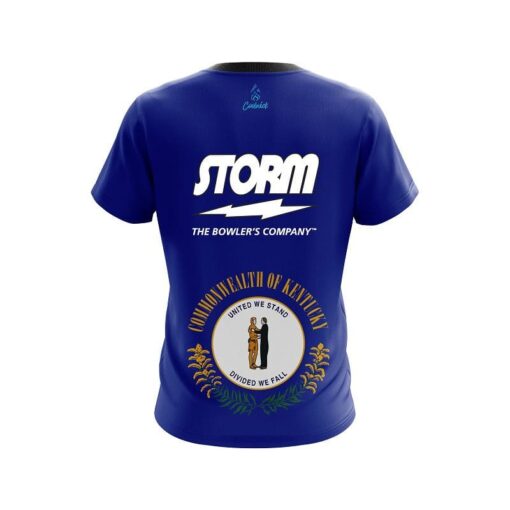 Storm Kentucky Flag CoolWick Bowling Jersey - Image 2