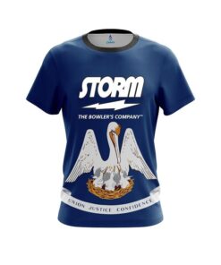 Storm Louisiana Flag CoolWick Bowling Jersey
