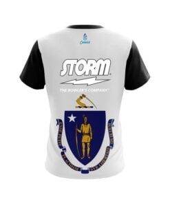 Alternative view of Storm Masssachucets Flag CoolWick Bowling Jersey