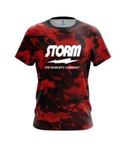 CoolWick Storm Military Red Bowling Jersey 