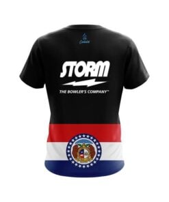 Alternative view of Storm Missouri Flag CoolWick Bowling Jersey