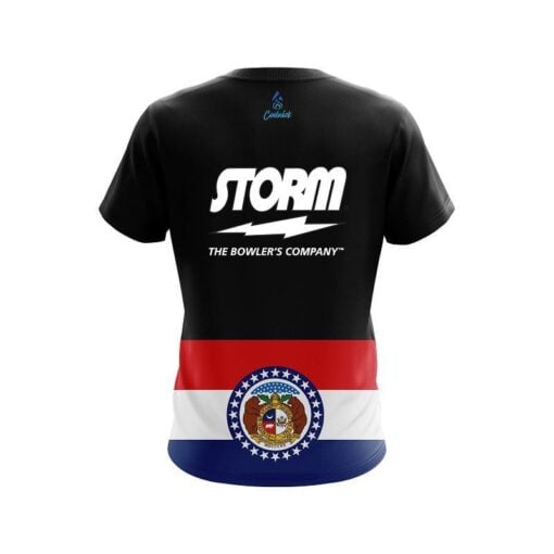 Storm Missouri Flag CoolWick Bowling Jersey - Image 2