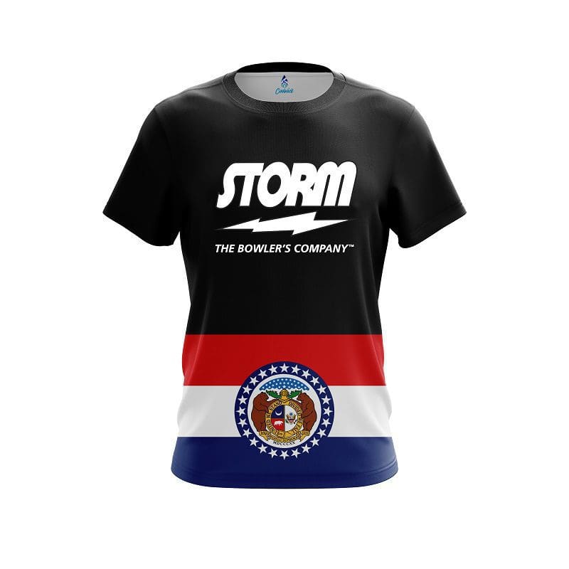 Storm Missouri Flag CoolWick Bowling Jersey