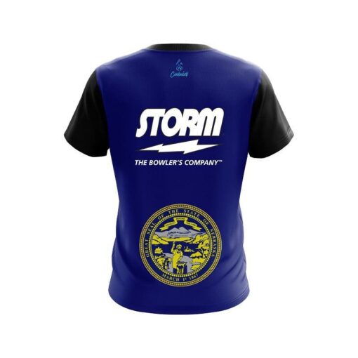 Storm Nebraska Flag CoolWick Bowling Jersey - Image 2
