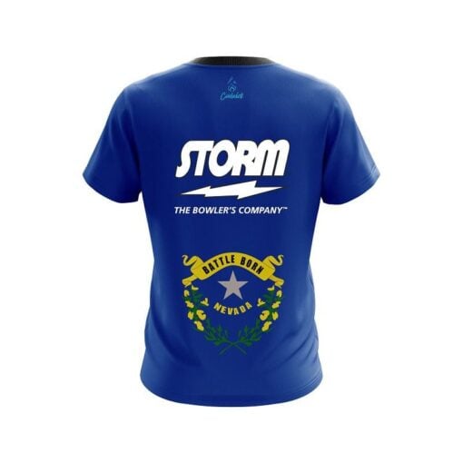 Storm Nevada Flag CoolWick Bowling Jersey - Image 2