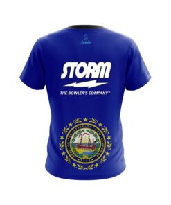 Alternative view of Storm New Hampshire Flag CoolWick Bowling Jersey