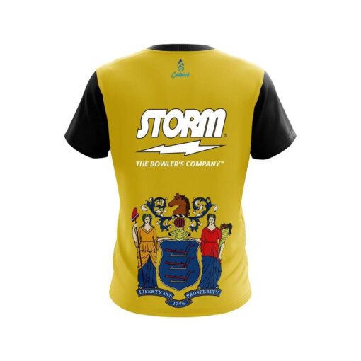 Storm New Jersey Flag CoolWick Bowling Jersey - Image 2