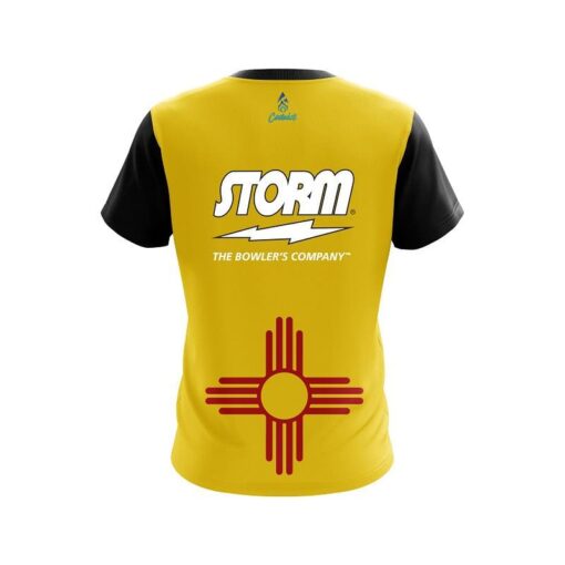 Storm New Mexico Flag CoolWick Bowling Jersey - Image 2