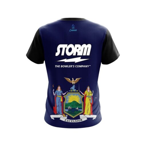 Storm New York Flag CoolWick Bowling Jersey - Image 2