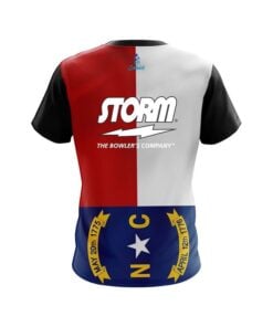 Alternative view of Storm North Carolina Flag CoolWick Bowling Jersey